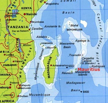 Map of Mauritius